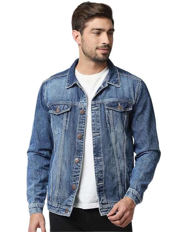 Button-Down Jacket with Buttoned Flap Pockets